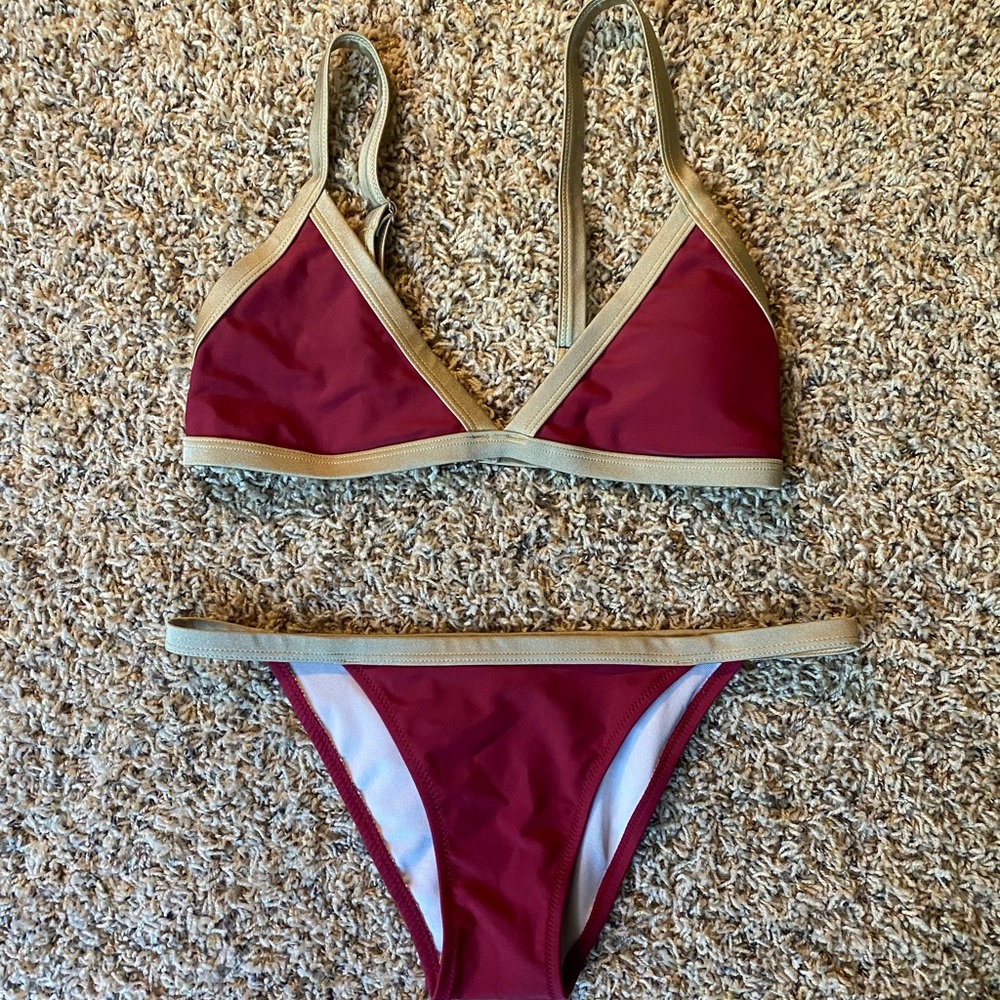 Red and Gold Bikini